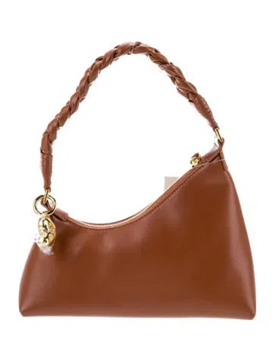 Pre-owned Aupen Interlocking Cc Shoulder Bag W/ Tags In Brown