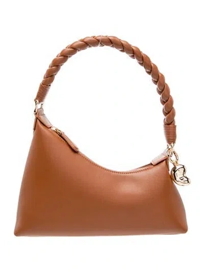 Pre-owned Aupen Interlocking Cc Shoulder Bag W/ Tags In Brown