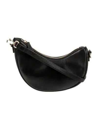 Pre-owned Aupen Leather Shoulder Bag In Black