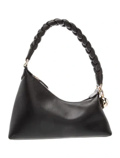 Pre-owned Aupen Leather Shoulder Bag In Black