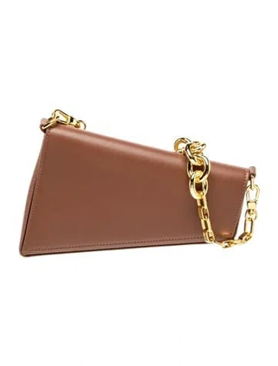 Pre-owned Aupen Leather Shoulder Bag In Brown