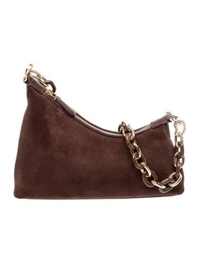 Pre-owned Aupen Leather Shoulder Bag In Brown
