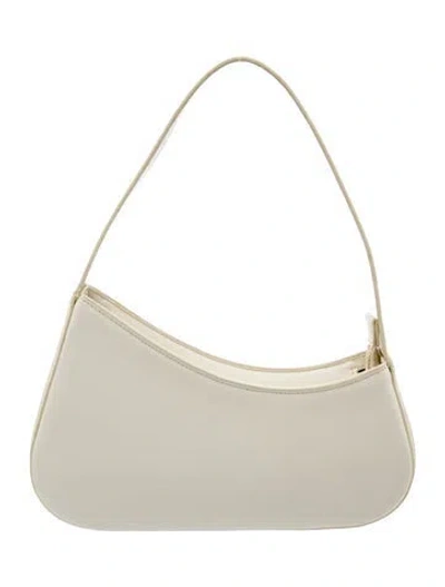 Pre-owned Aupen Leather Shoulder Bag In Neutral