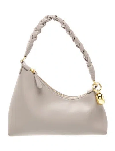 Pre-owned Aupen Leather Shoulder Bag In Neutral
