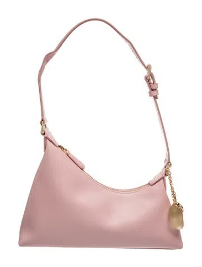Pre-owned Aupen Leather Shoulder Bag In Pink