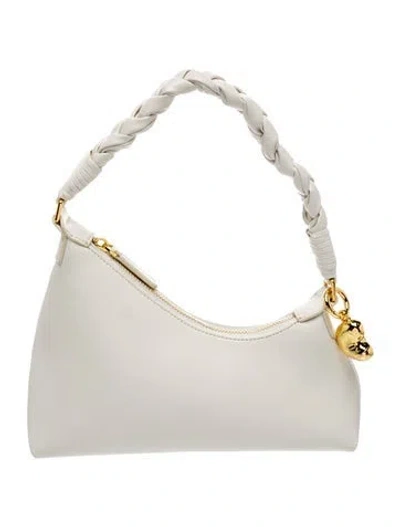 Pre-owned Aupen Leather Top Handle Bag In Neutral