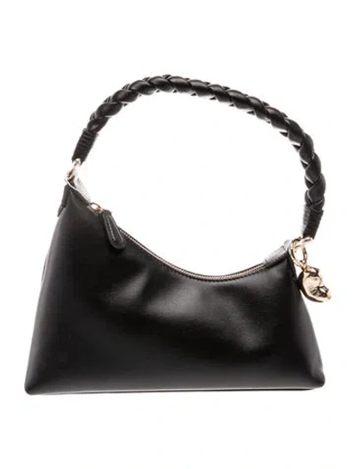 Pre-owned Aupen Leather Top Handle Bag W/ Tags In Black