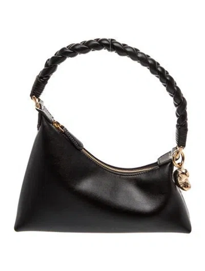 Pre-owned Aupen Leather Top Handle Bag W/ Tags In Black