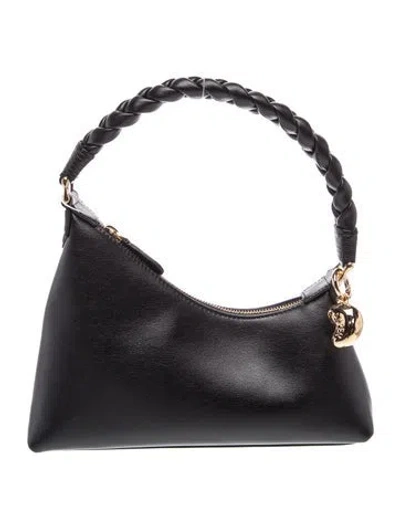 Pre-owned Aupen Leather Top Handle Bag W/ Tags In Black