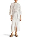 Aur Ocea Cru Lace Cut-out Billow Sleeve Resort Maxi Dress In Ivory