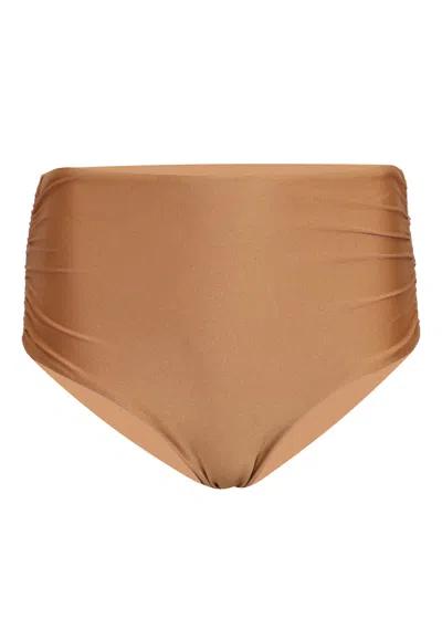 Aur Ocea Gathered Bikini Brief Camello