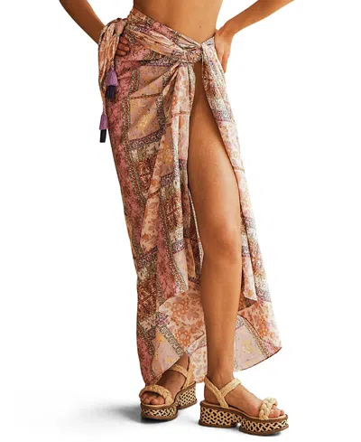 Aur Ocea Sontuosa Tasselled Pareo In Light/pastel Purple/assorted