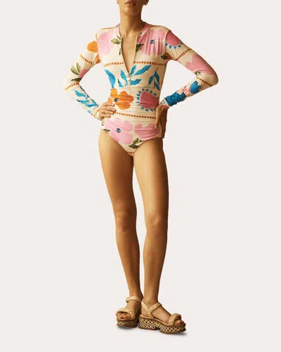 Aur Ocea Women's Botanico Floral-print Swimsuit Nylon/elastane