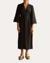 Aur Ocea Ricamo Tunic Dress In Black
