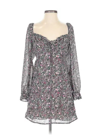 Pre-owned Aura 3/4 Sleeve Blouse In Gray