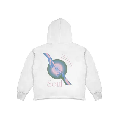 Aura & Co Kids' Women's Blue Soul Hoodie White