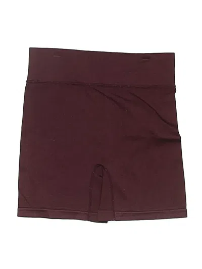 Pre-owned Aura Athletic Shorts In Burgundy