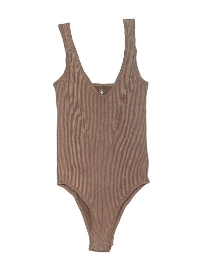 Pre-owned Aura Bodysuit In Brown
