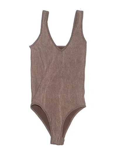 Pre-owned Aura Bodysuit In Brown