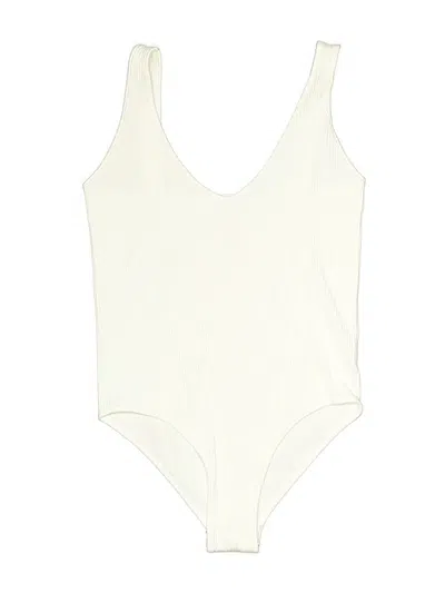 Pre-owned Aura Bodysuit In Ivory