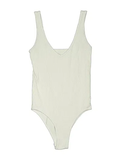 Pre-owned Aura Bodysuit In Ivory