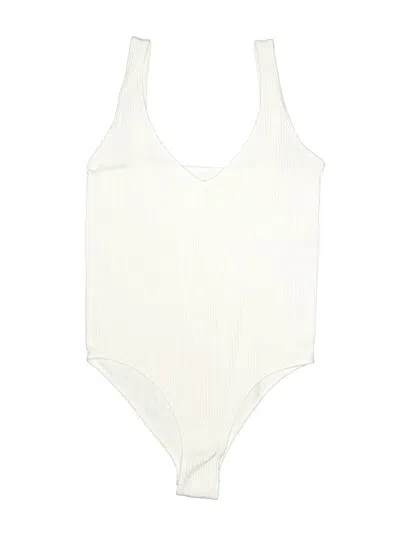 Pre-owned Aura Bodysuit In Ivory