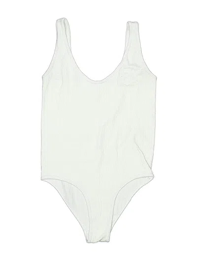 Pre-owned Aura Bodysuit In White