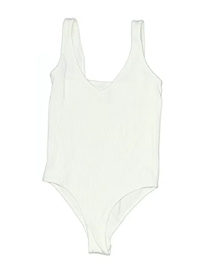 Pre-owned Aura Bodysuit In White