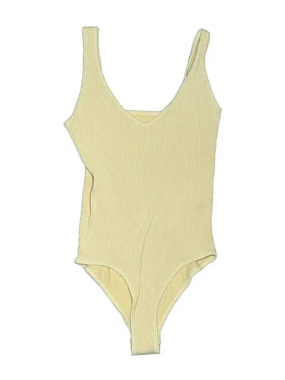 Pre-owned Aura Bodysuit In Yellow