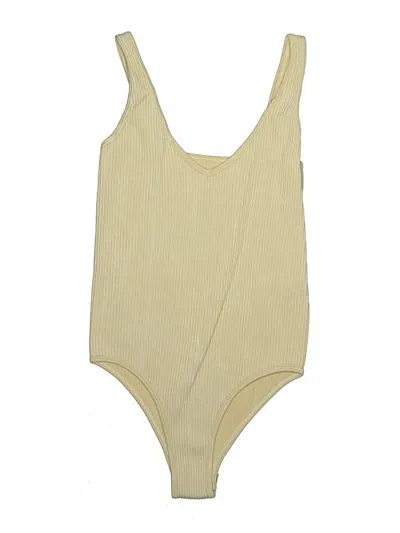 Pre-owned Aura Bodysuit In Yellow