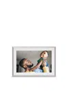 Aura Carver Wifi-connected Matted Picture Frame In Mat Clay