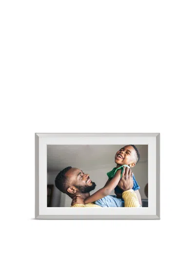 Aura Carver Wifi-connected Matted Picture Frame In Mat Clay