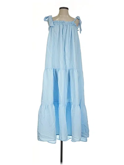 Pre-owned Aura Casual Dress In Blue