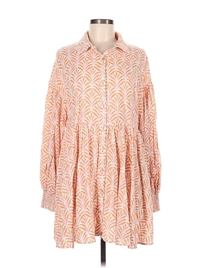 Pre-owned Aura Casual Dress In Orange