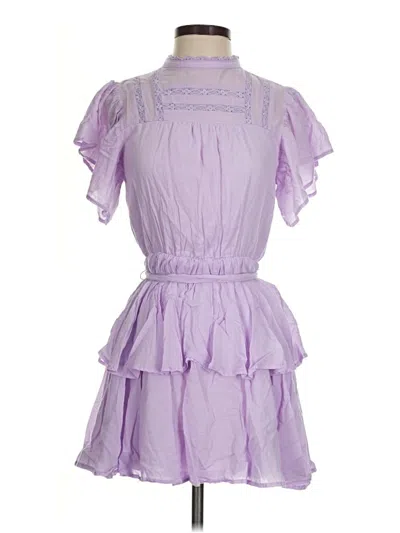Pre-owned Aura Casual Dress In Purple