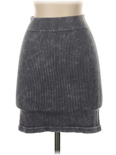 Pre-owned Aura Casual Skirt In Gray