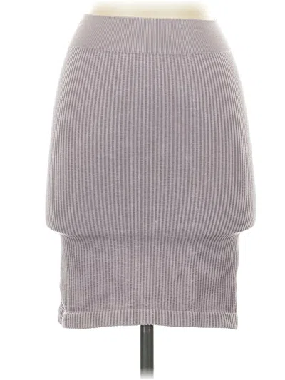 Pre-owned Aura Casual Skirt In Gray