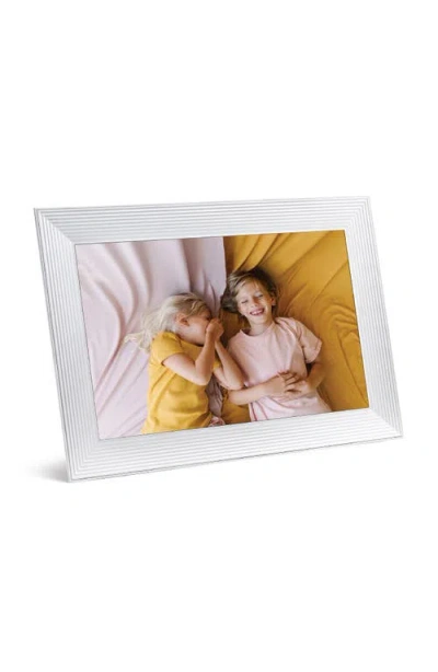 Aura Frames Carver 10.1 Inch Digital Picture Frame In White