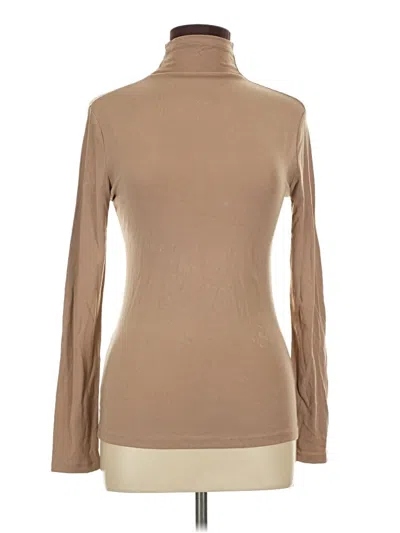 Pre-owned Aura Long Sleeve Turtleneck In Brown