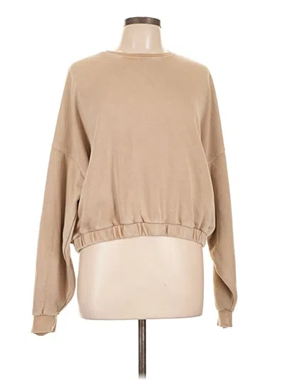 Pre-owned Aura Long Sleeve Turtleneck In Tan