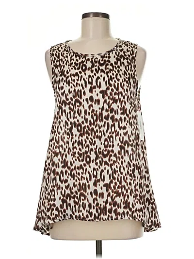 Aura Sleeveless Blouse In Brown