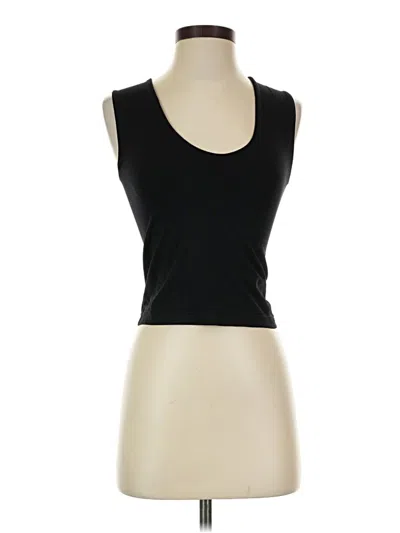 Pre-owned Aura Sleeveless Top Black Scoop Neck Tops