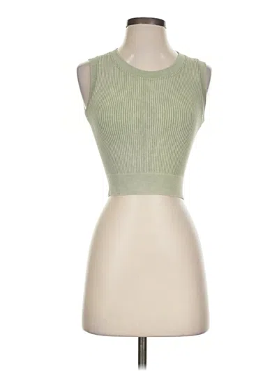 Pre-owned Aura Sweater Vest In Green