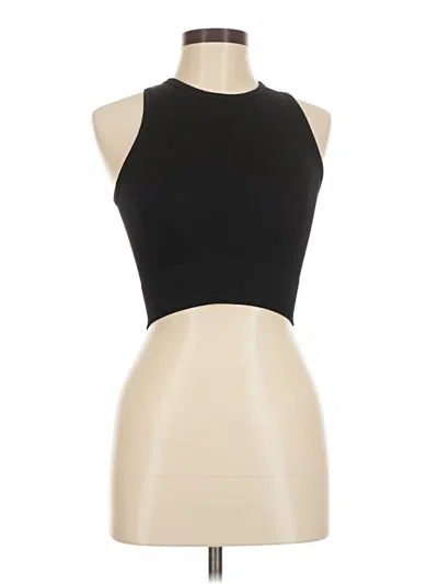 Pre-owned Aura Tank Top Black Halter Neckline Tops