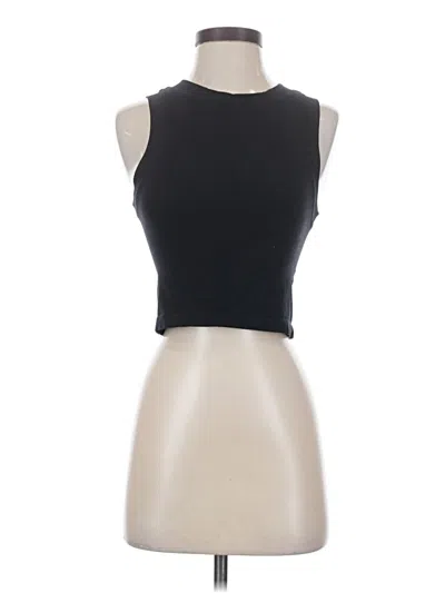 Pre-owned Aura Tank Top Black Halter Neckline Tops