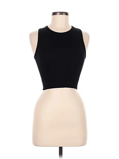 Pre-owned Aura Tank Top Black Halter Neckline Tops