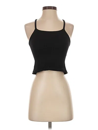 Pre-owned Aura Tank Top Black Halter Neckline Tops