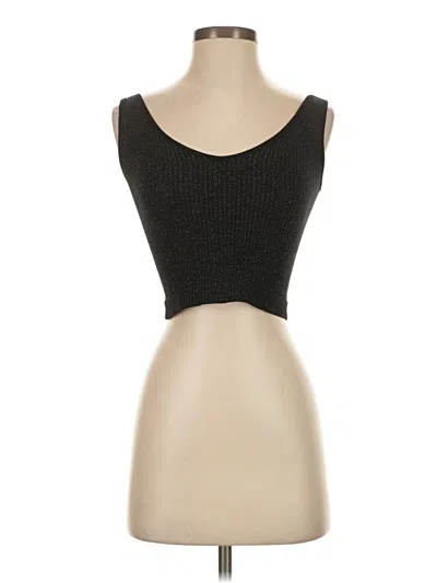 Pre-owned Aura Tank Top Black Strapless Neckline Tops