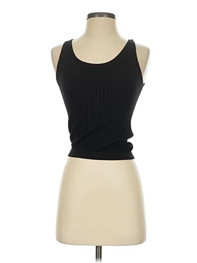 Pre-owned Aura Tank Top Black Strapless Neckline Tops
