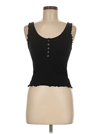 Pre-owned Aura Tank Top Black Sweetheart Neckline Tops